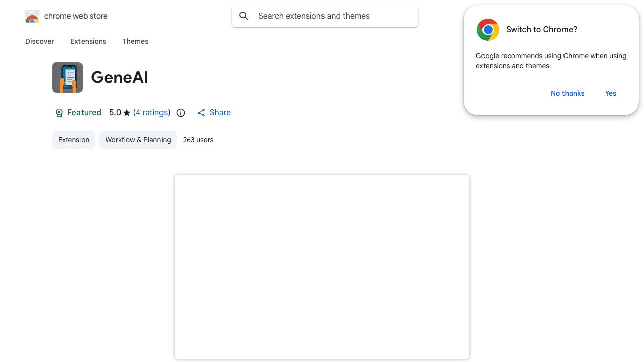 GeneAI 网站截图