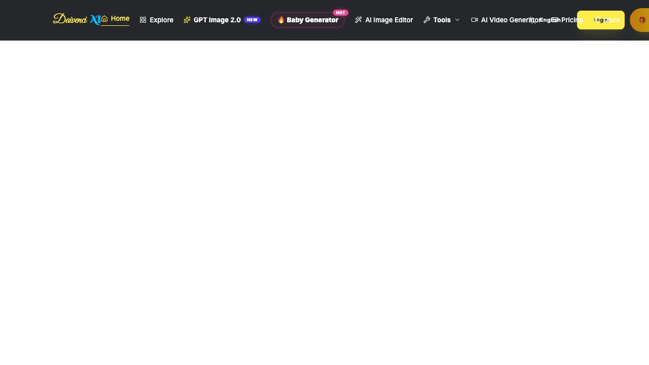 DaivenciAI website screenshot