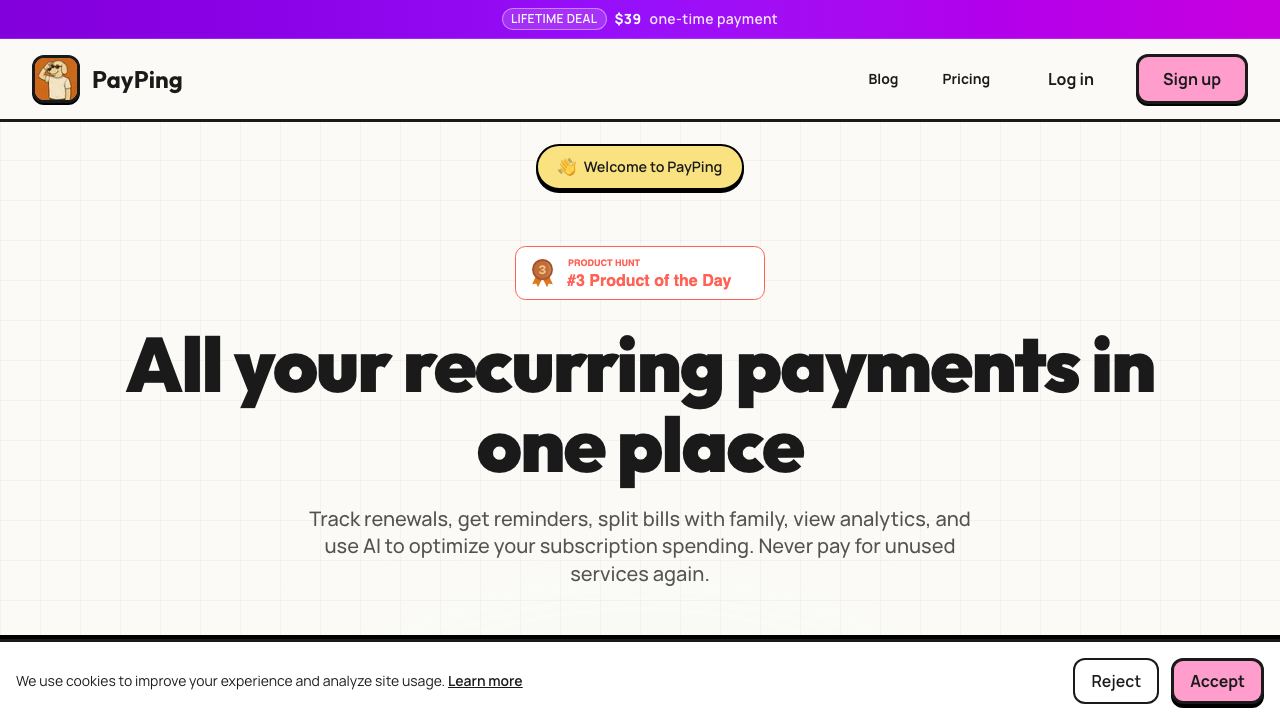 PayPing 网站截图