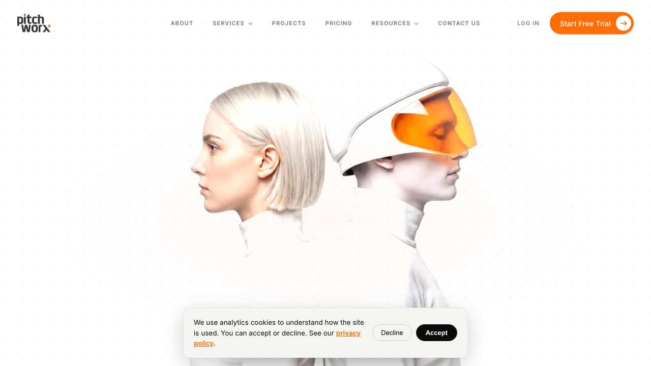 pitchworx website screenshot