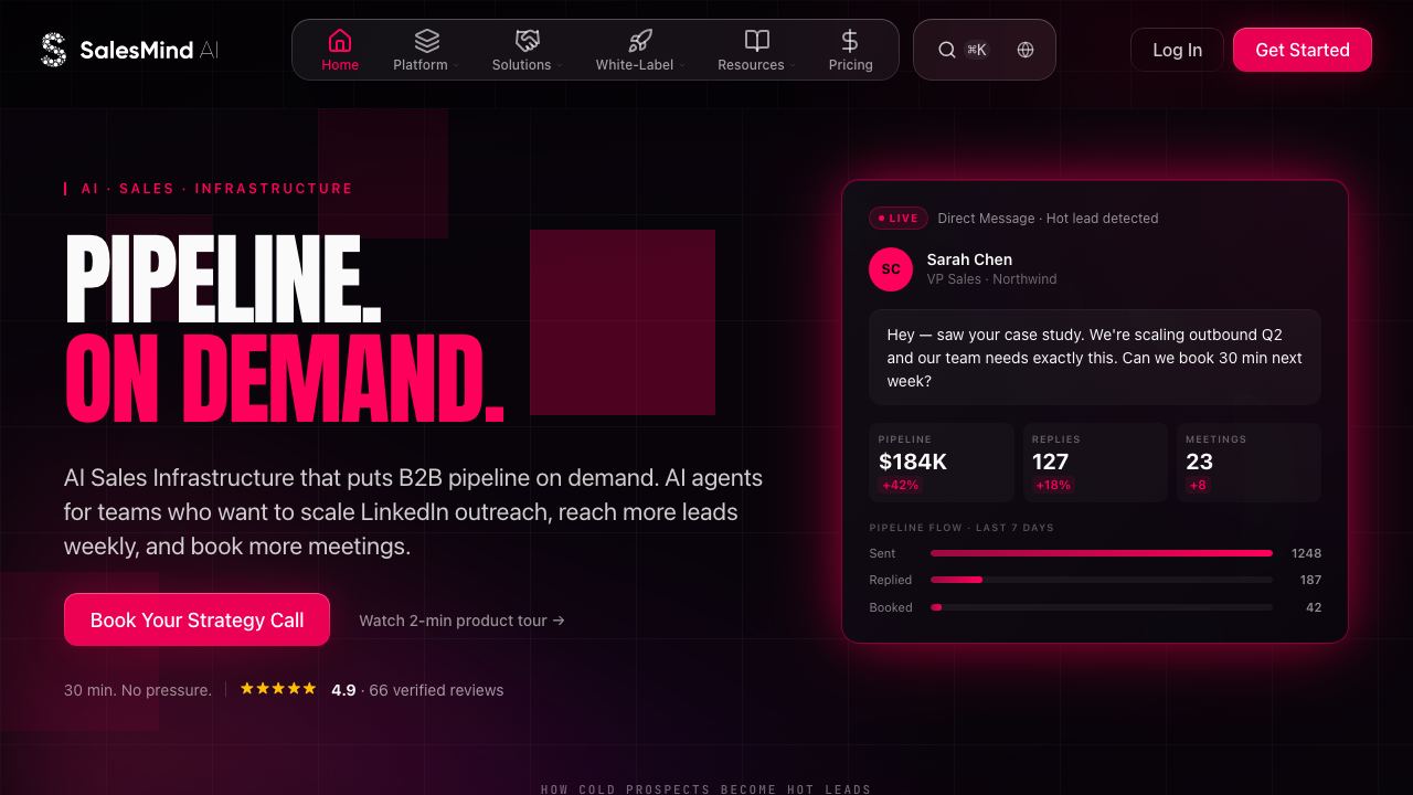 SalesMind Ai 网站截图