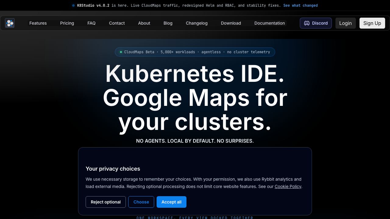 K8Studio website screenshot
