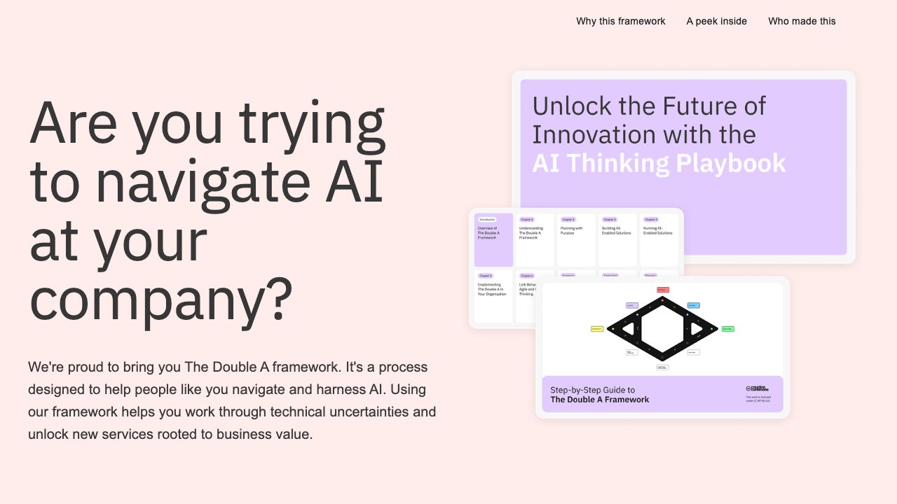 Double A Framework: AI-Driven Innovation 网站截图