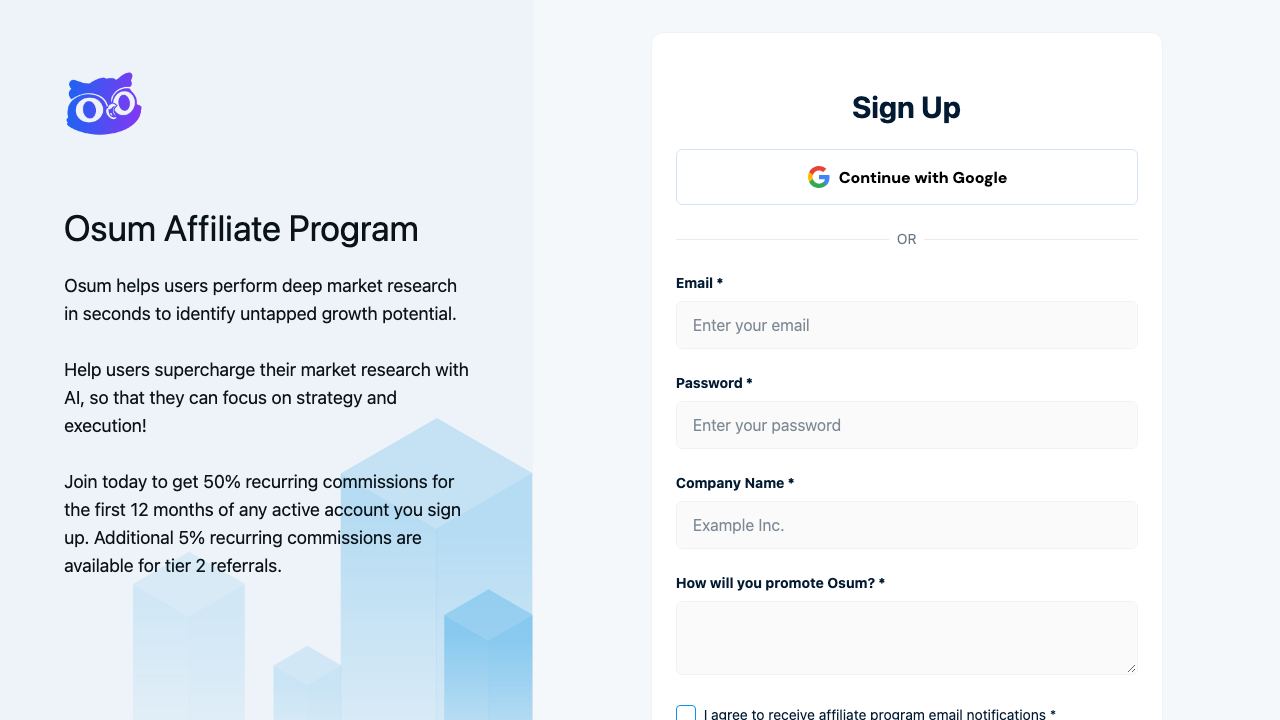 Osum.com website screenshot
