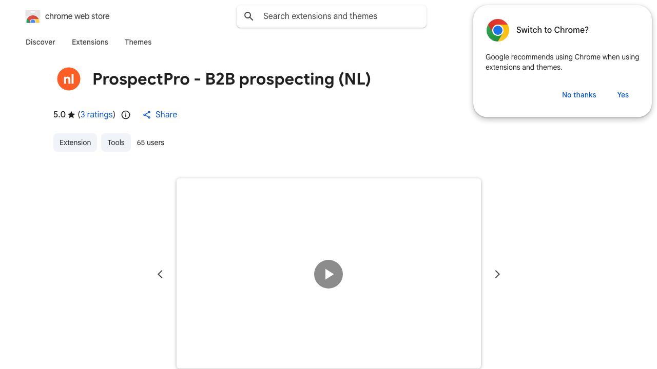 ProspectPro - B2B prospecting (NL) 网站截图