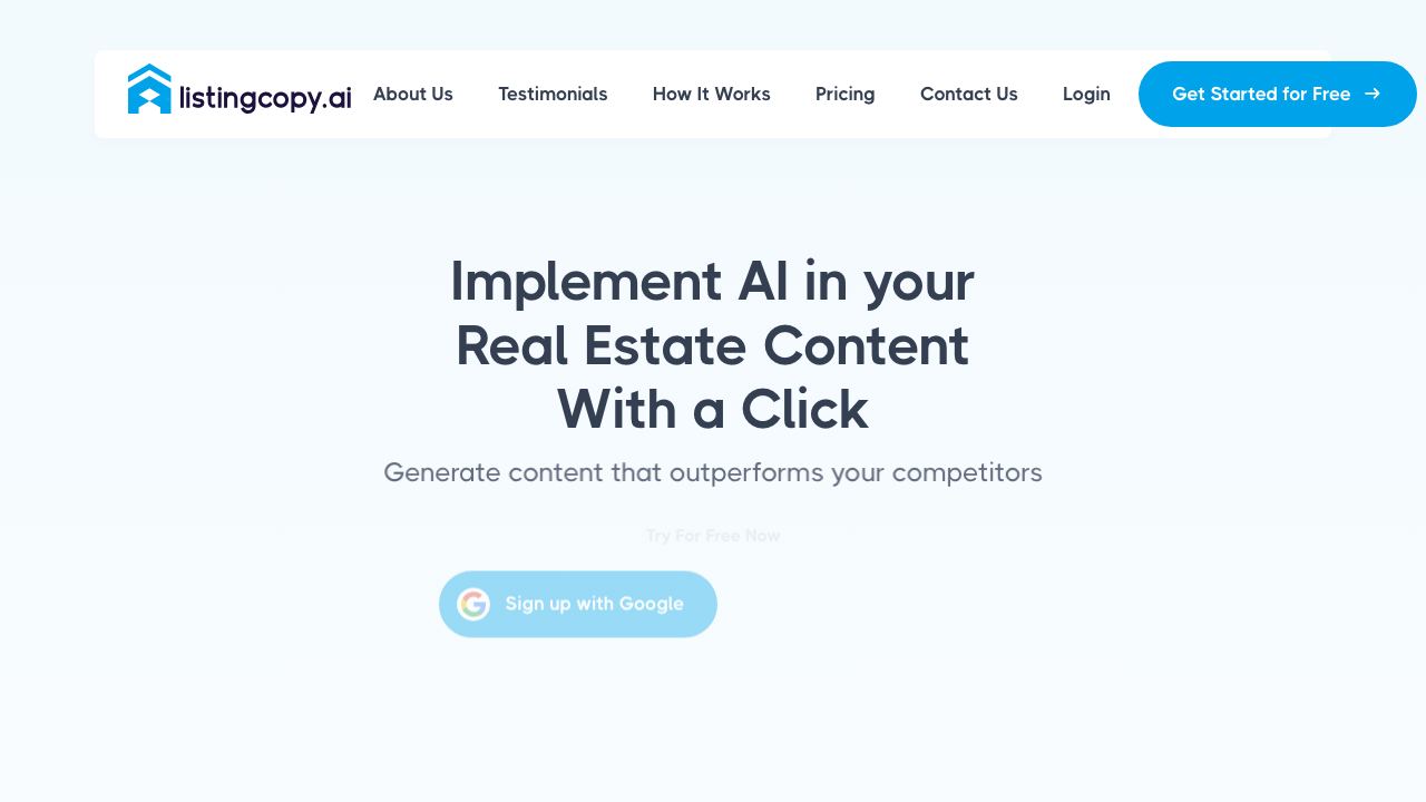 ListingCopy.ai website screenshot
