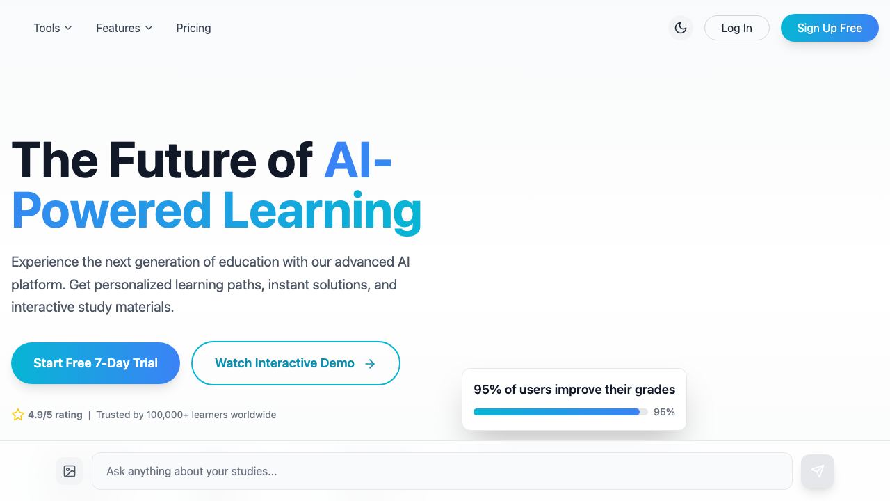 Study Point AI website screenshot