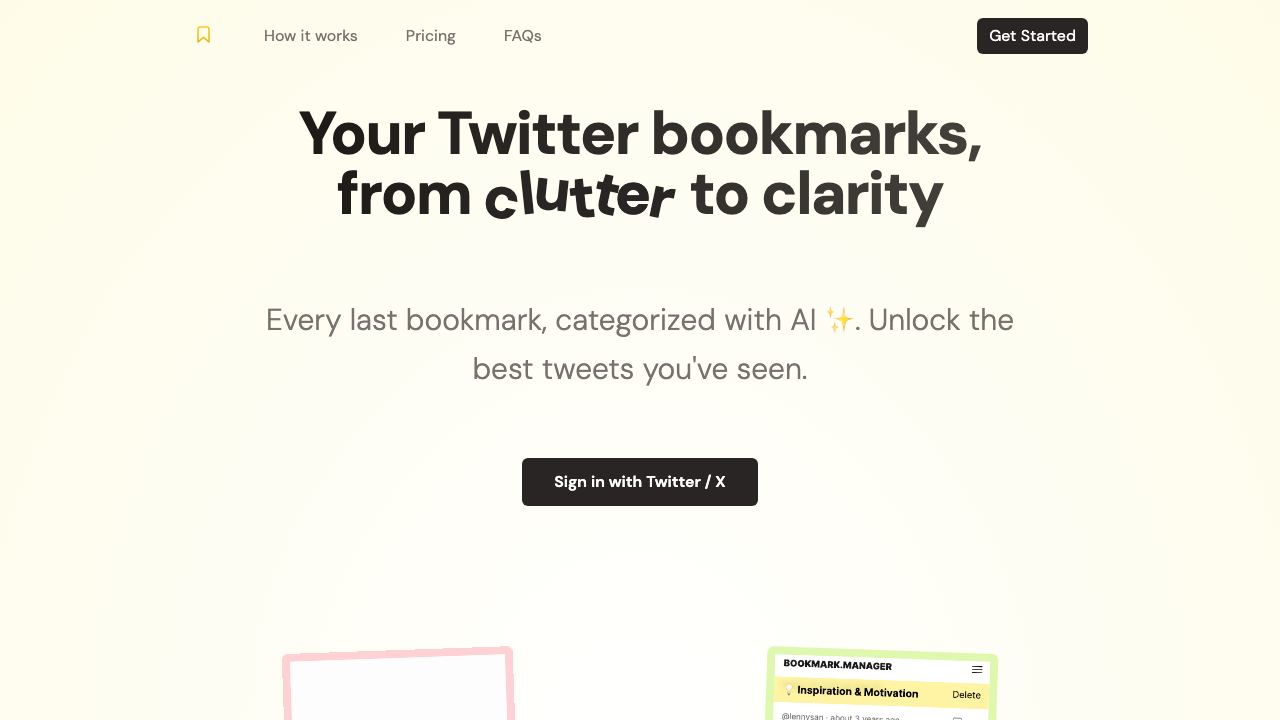 Bookmarks Manager 网站截图