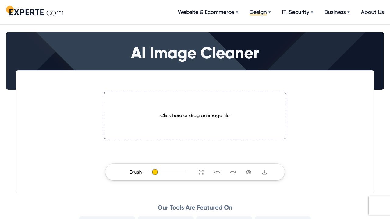 AI Image Cleaner By Experte 网站截图