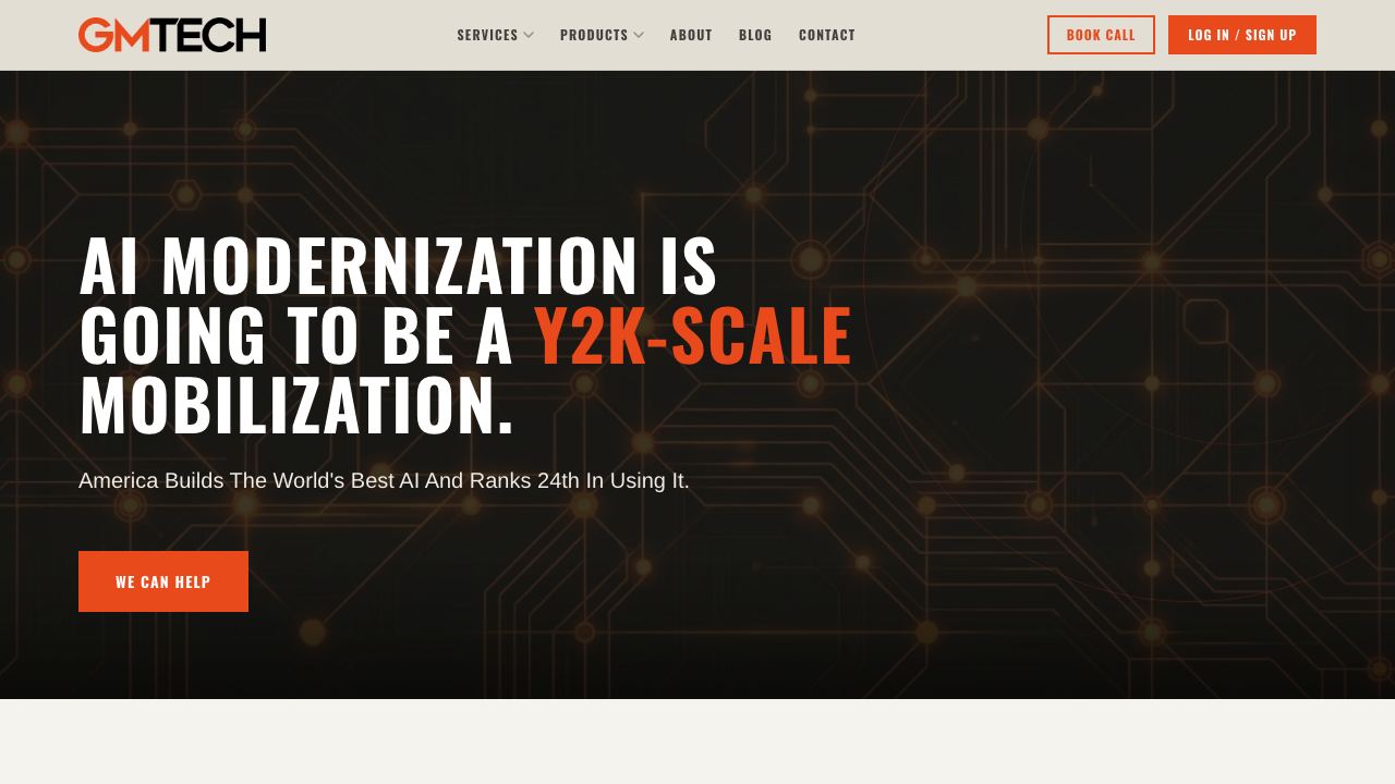 GMTech website screenshot