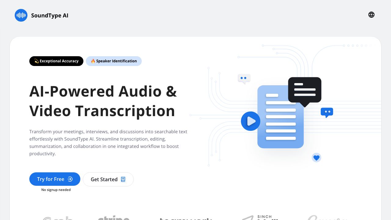 SoundType AI 网站截图