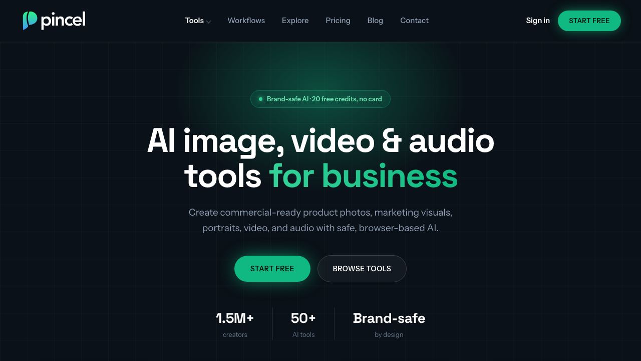 Pincel app 网站截图