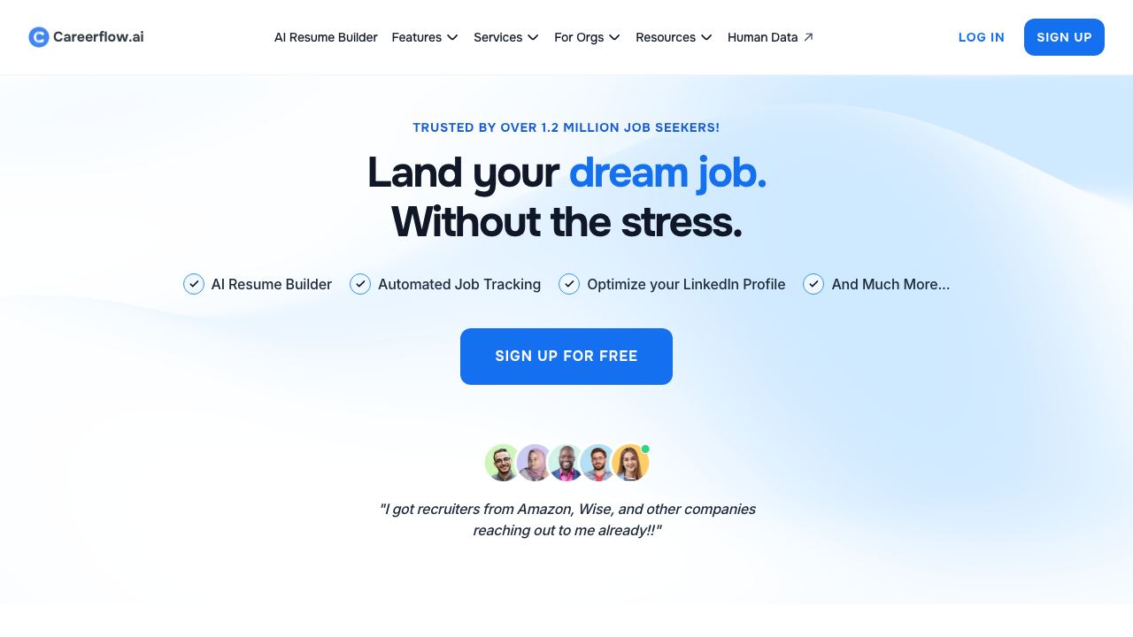 Careerflow 网站截图