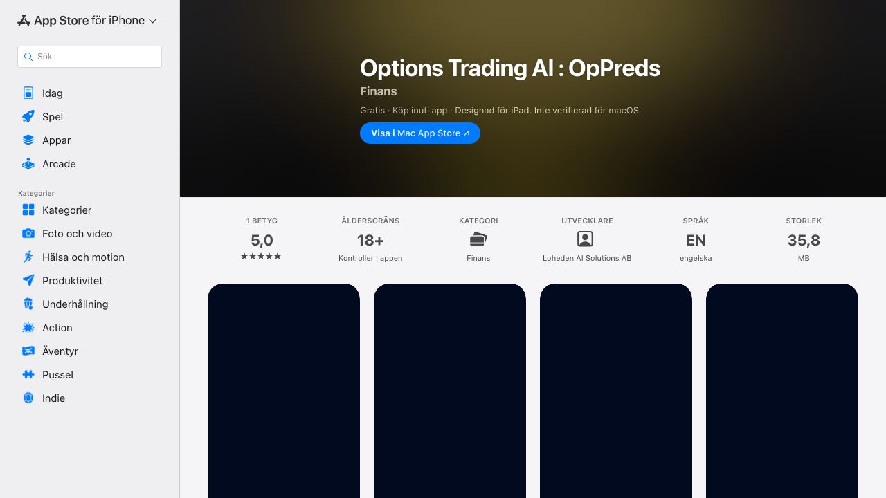 Stock Option Trading Predictor 网站截图