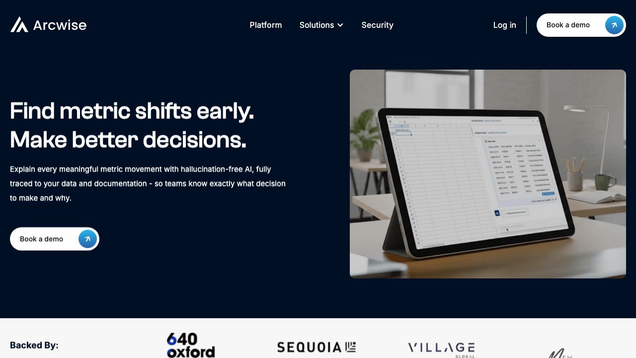 Arcwise website screenshot