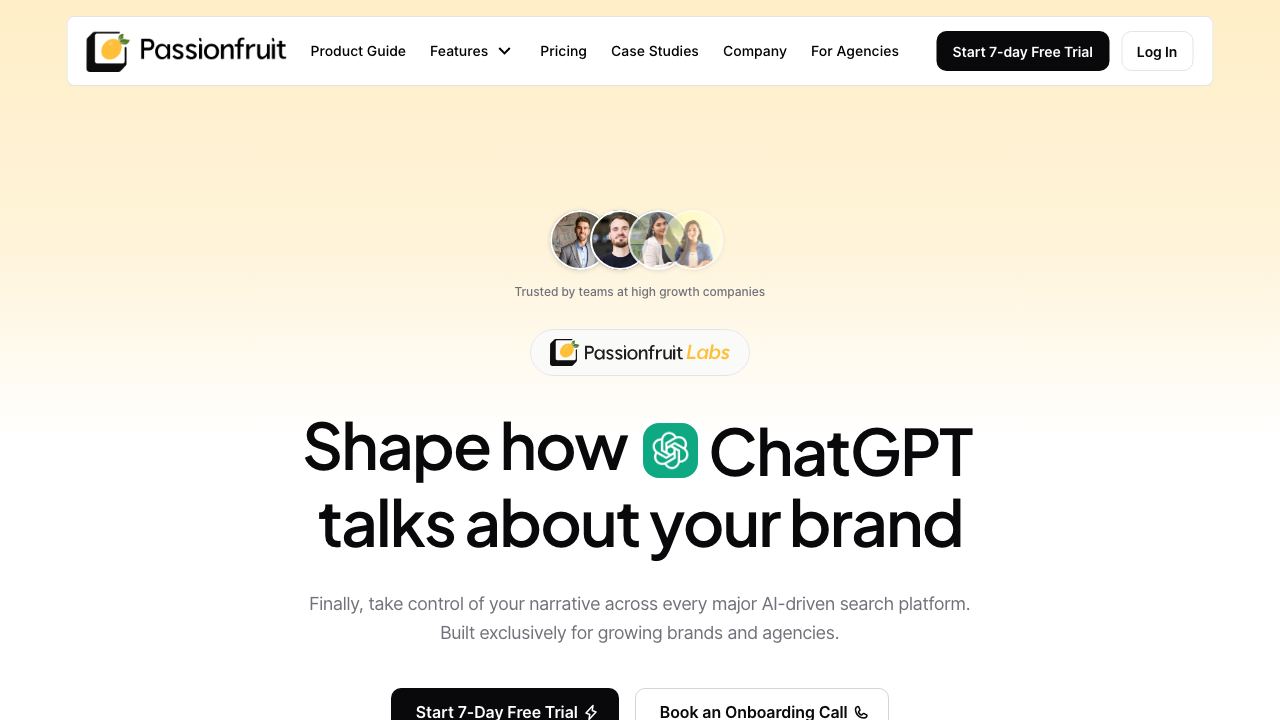 Passionfruit Labs 网站截图