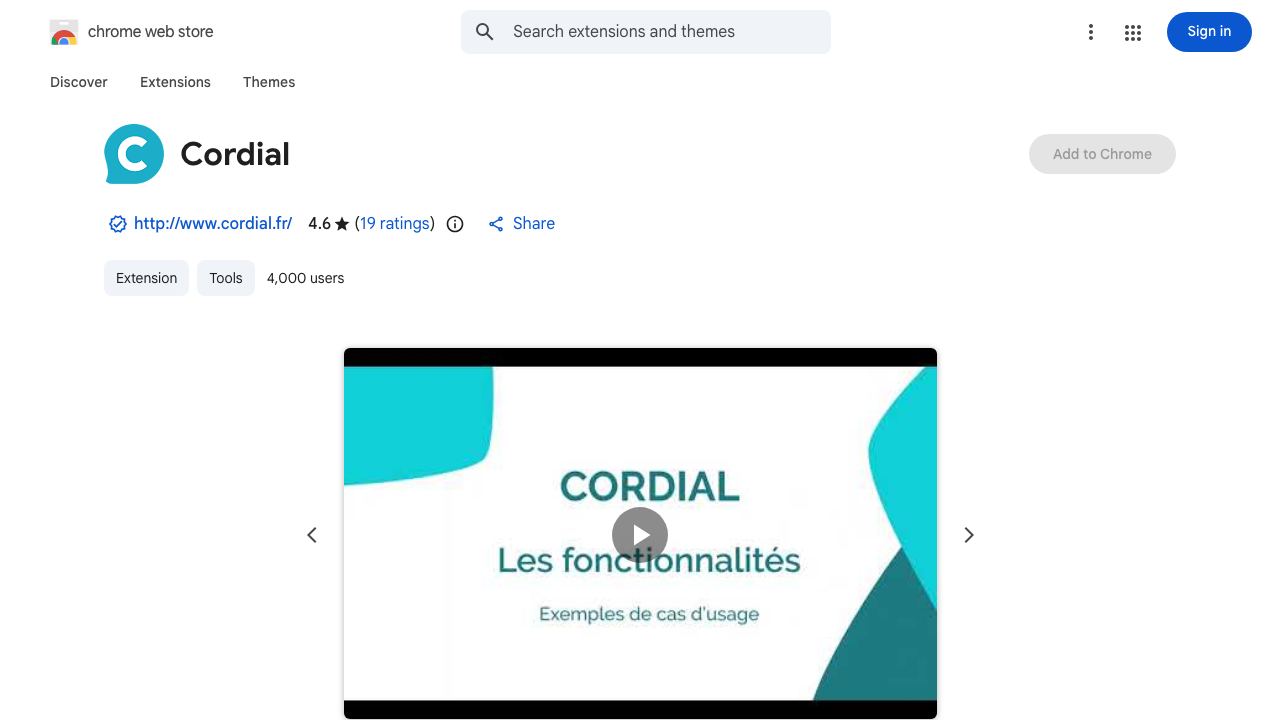 Cordial 网站截图
