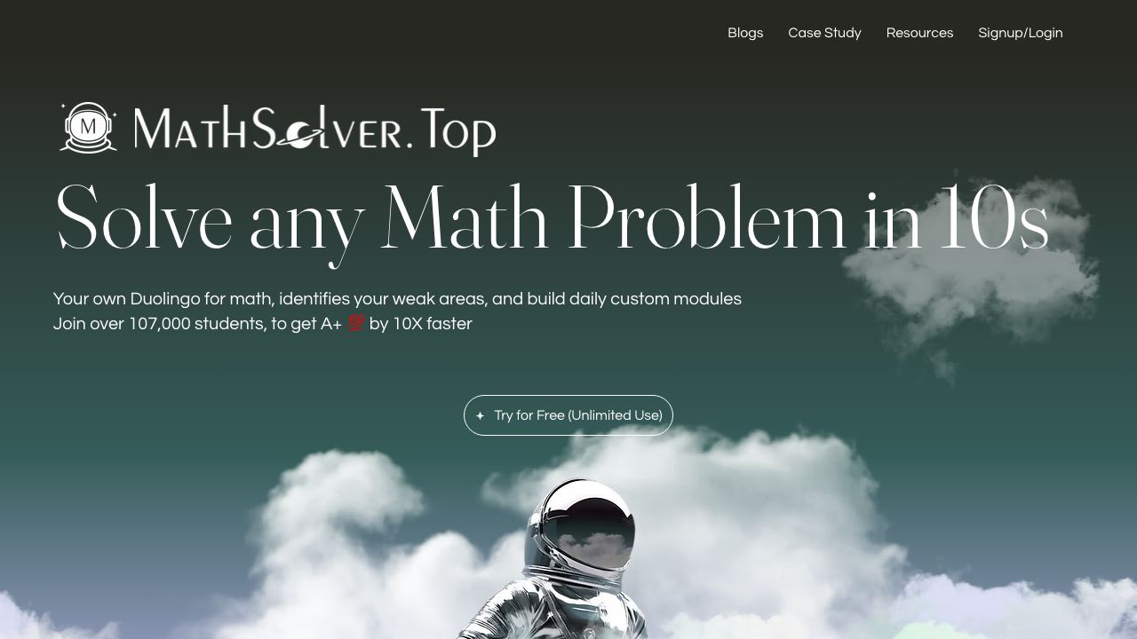 MathSolver.top 网站截图
