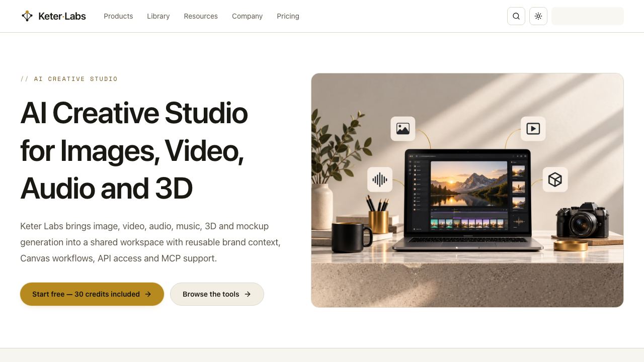 Keter Labs 网站截图