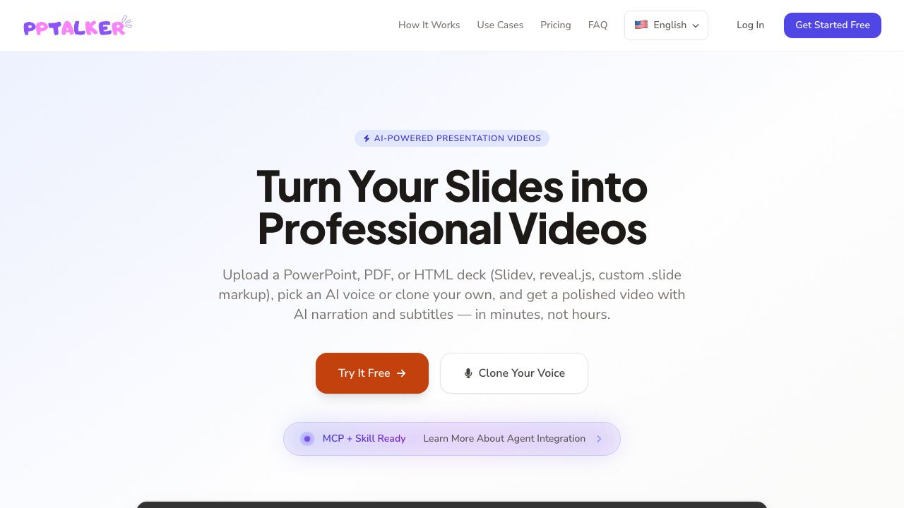 PPTalker 网站截图