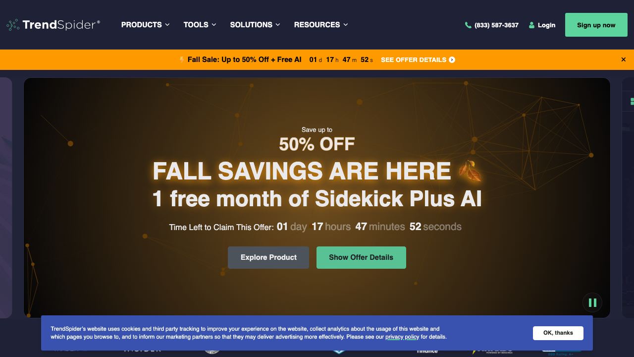Trendspider website screenshot