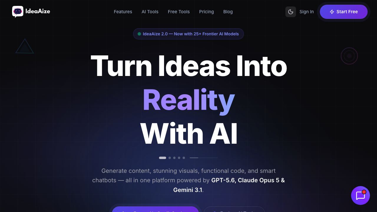 IdeaAize 网站截图
