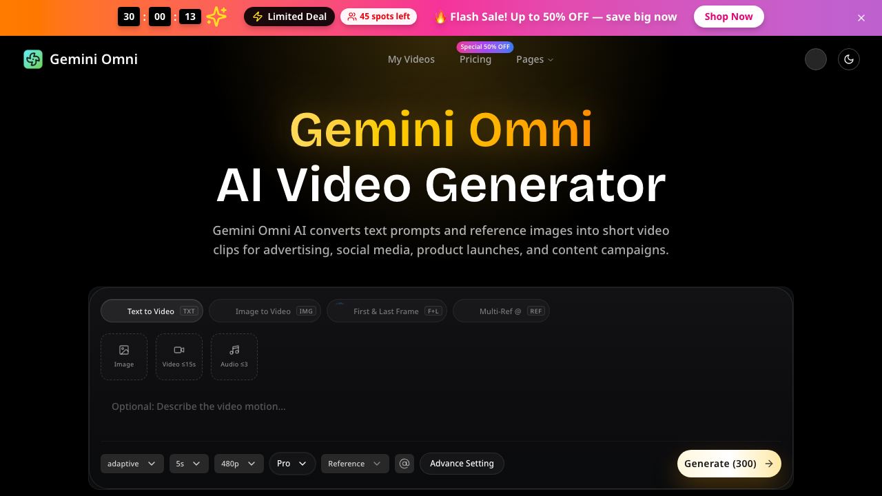 Gemini Omni AI Video - 1 网站截图