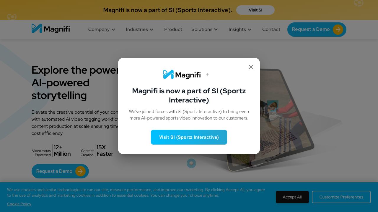 magnifi.ai website screenshot