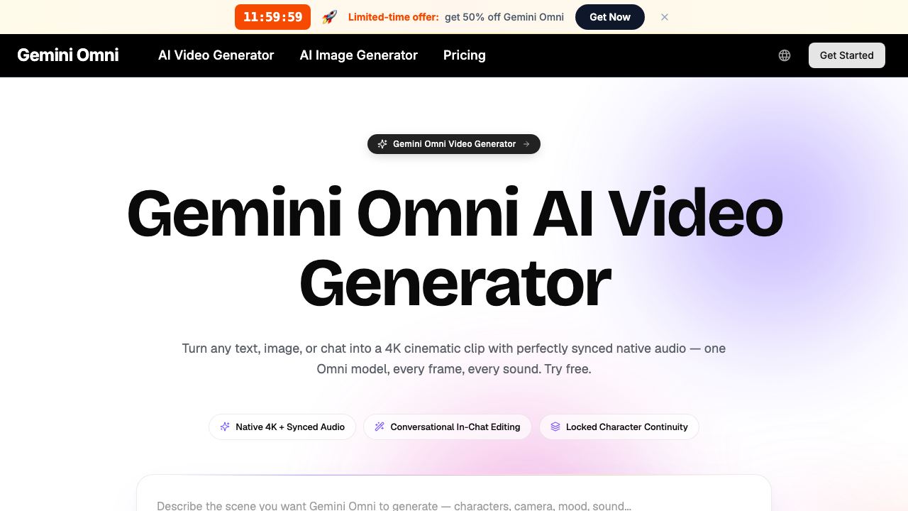 Gemini Omni - ai 网站截图