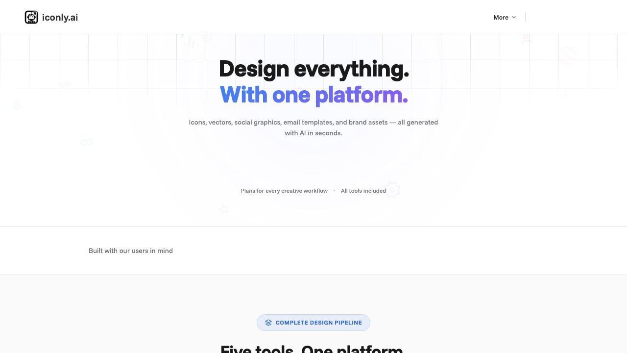 Iconly website screenshot
