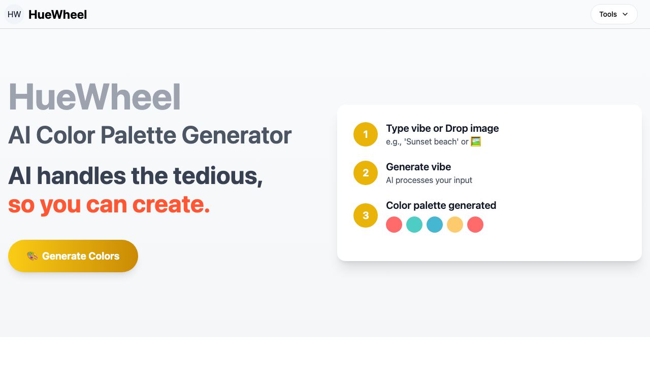 HueWheel 网站截图