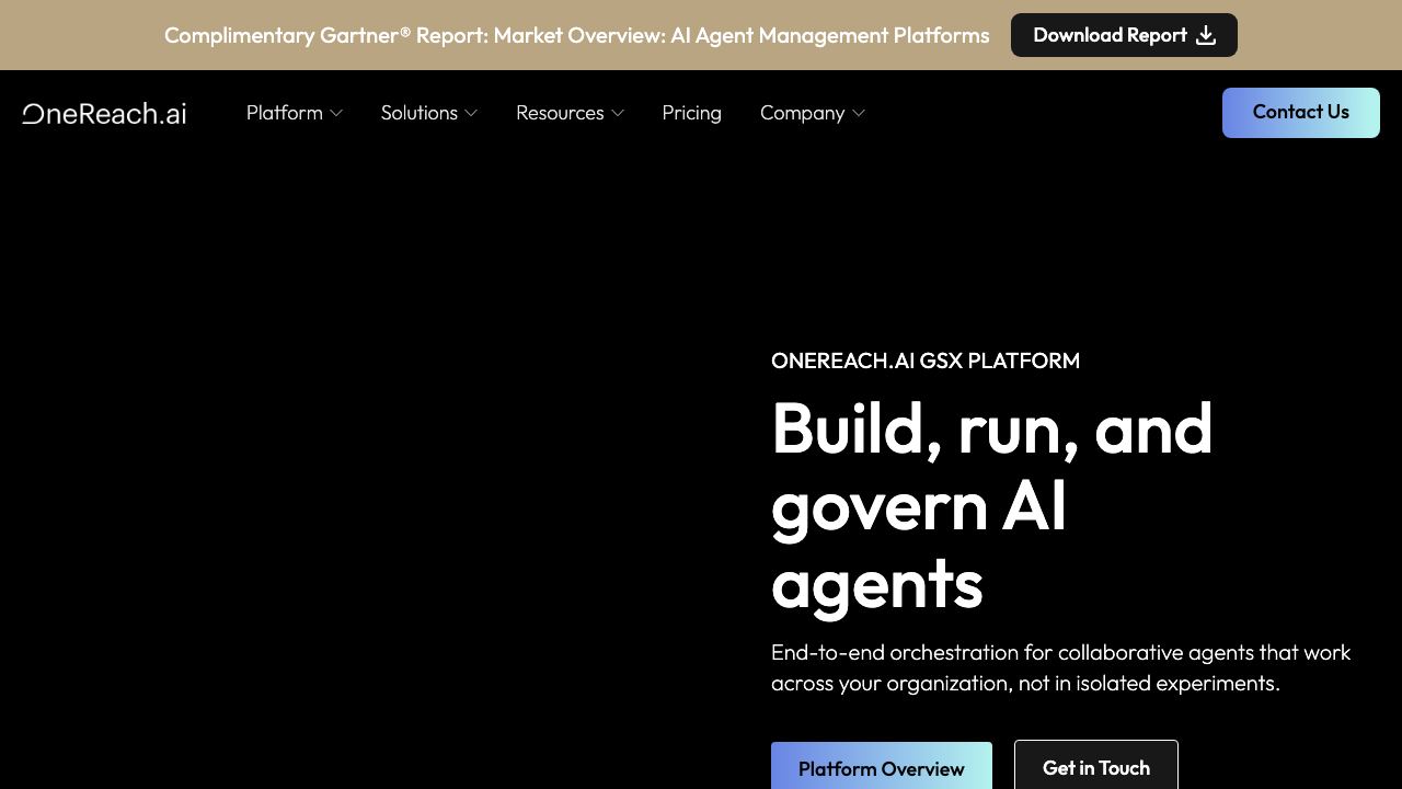 OneReach.ai 网站截图