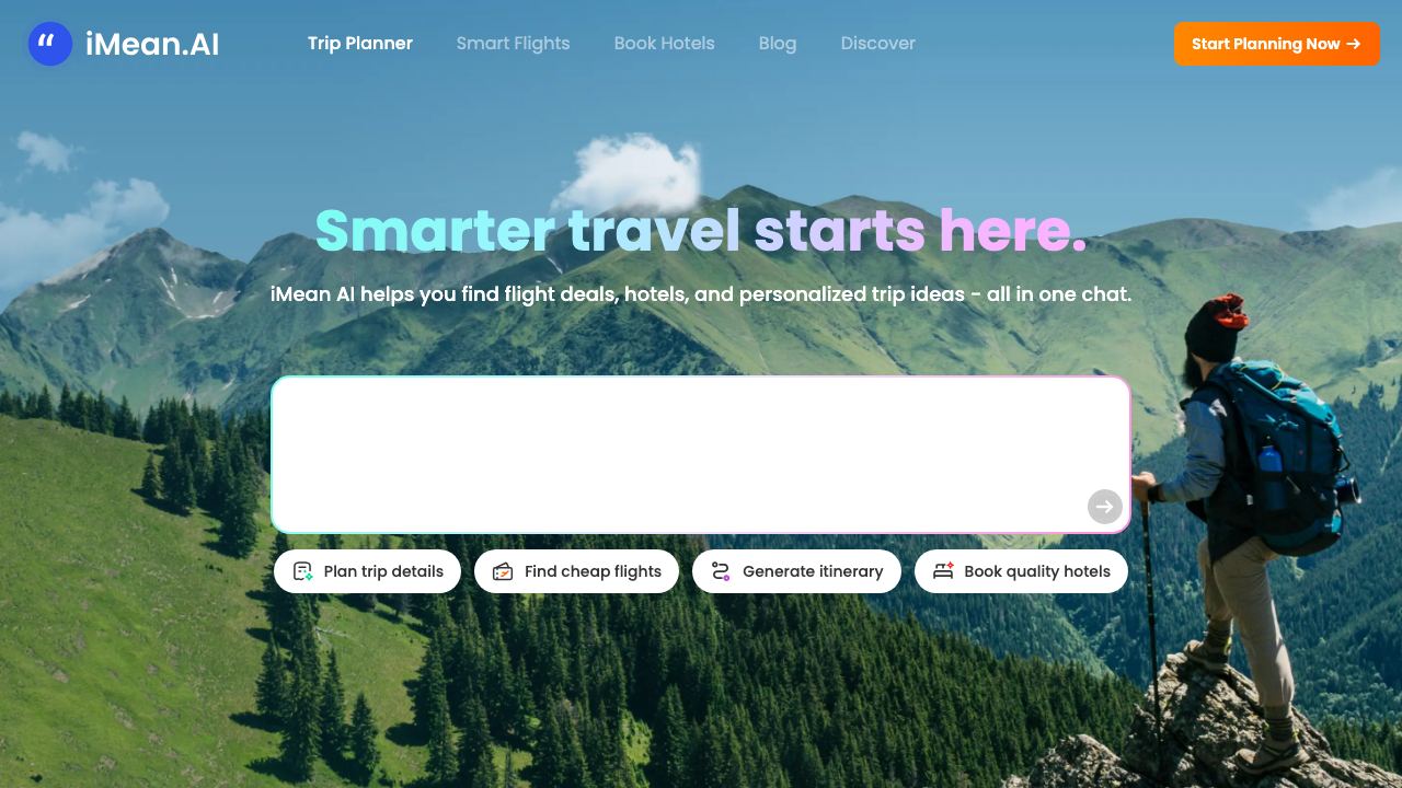 iMean AI website screenshot