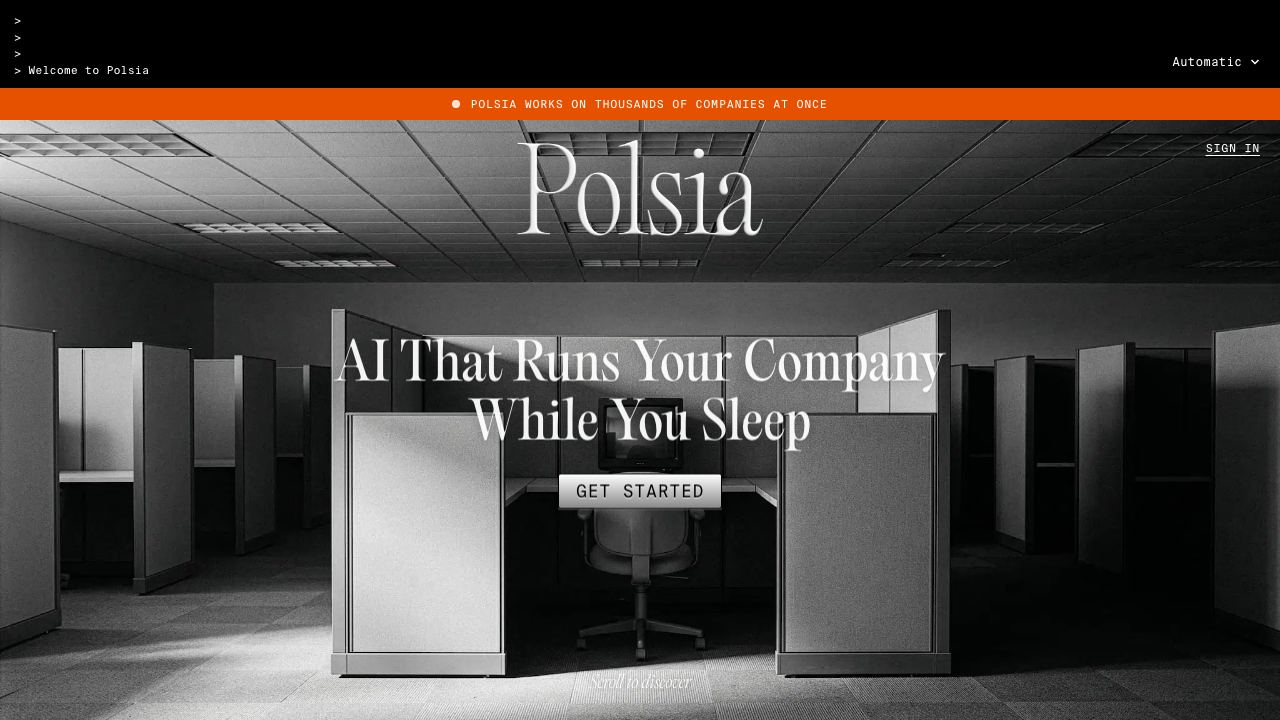 Polsia 网站截图