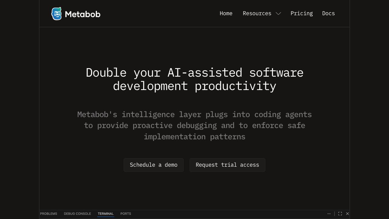 Metabob 网站截图