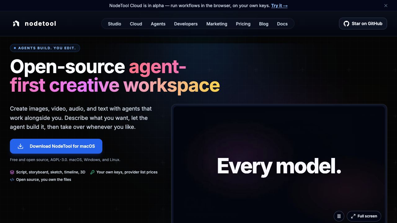 NodeTool 网站截图