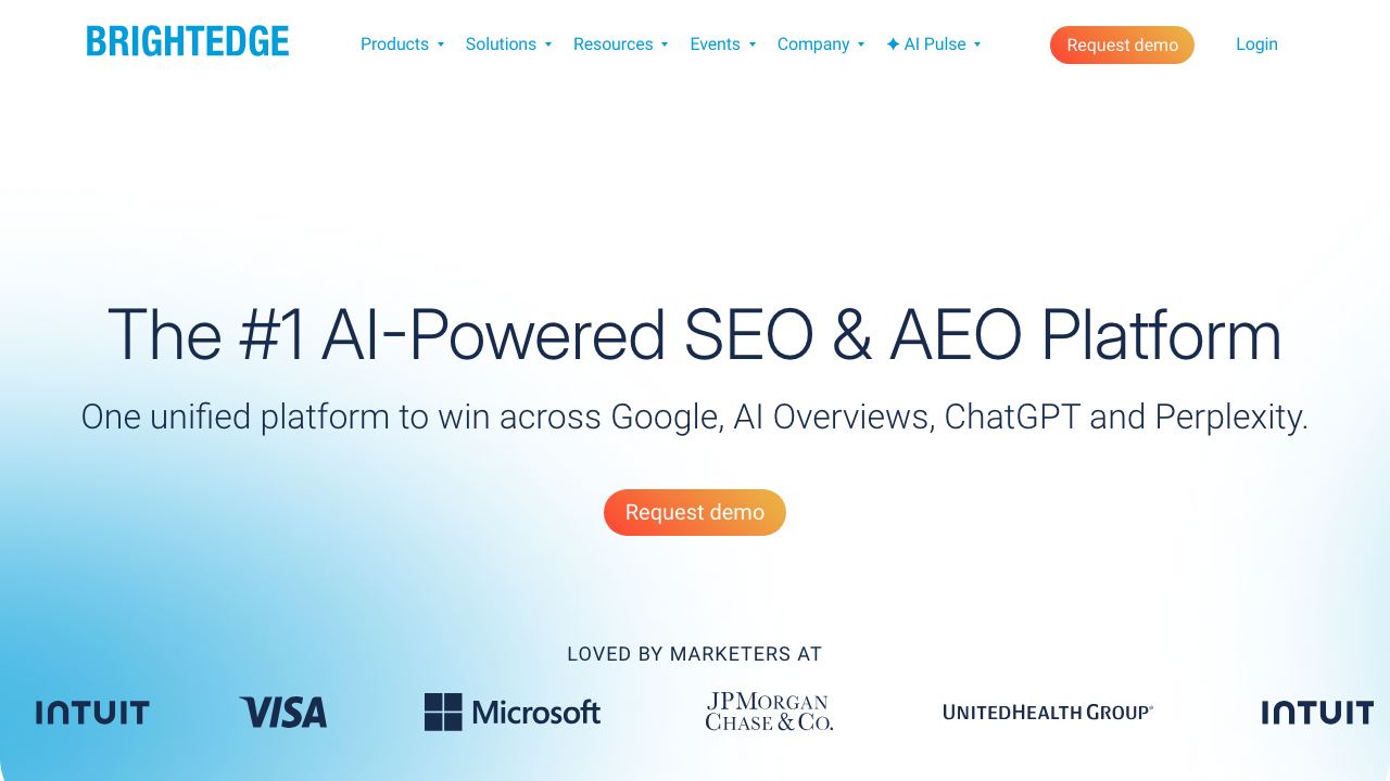 BrightEdge website screenshot