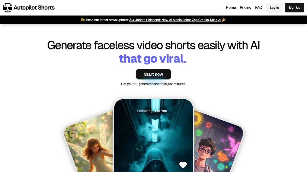 Autopilot Shorts 网站截图