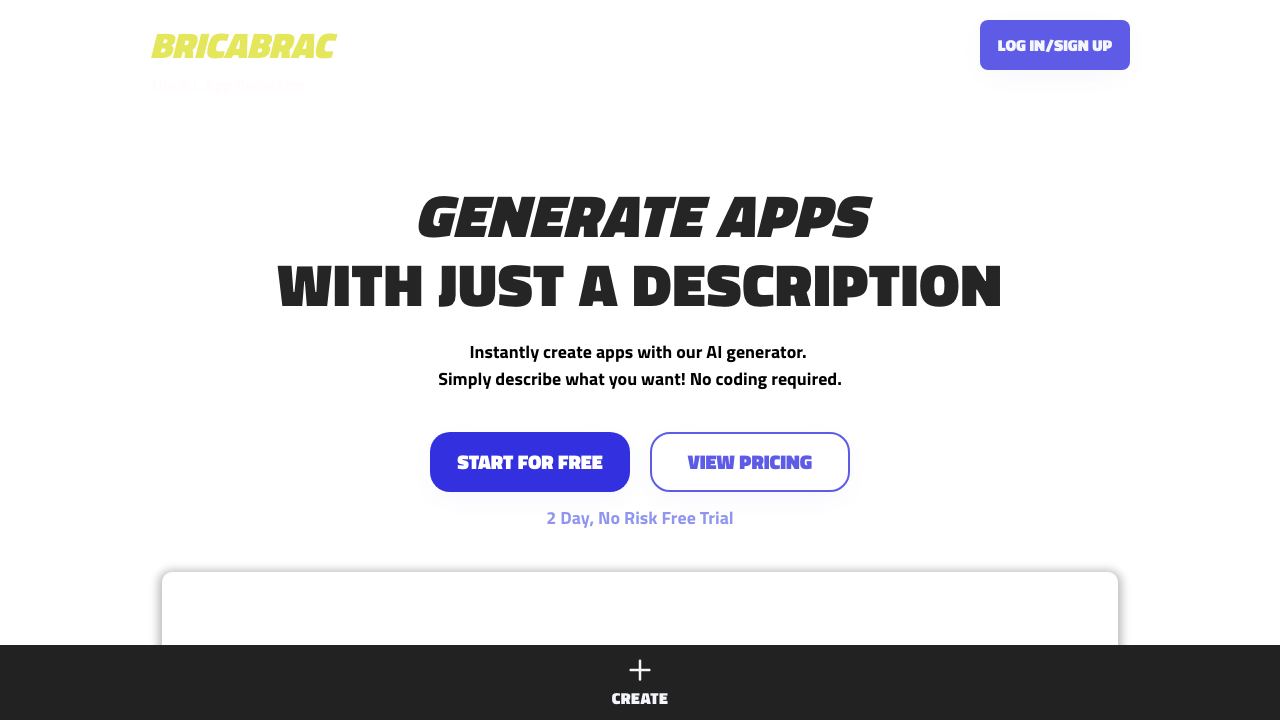 Bricabrac AI 网站截图