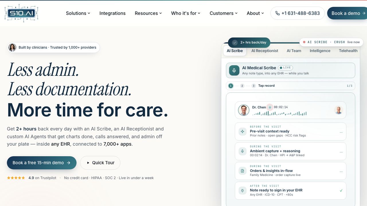 S10.AI website screenshot