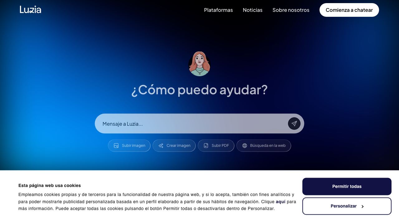 luzia.com website screenshot