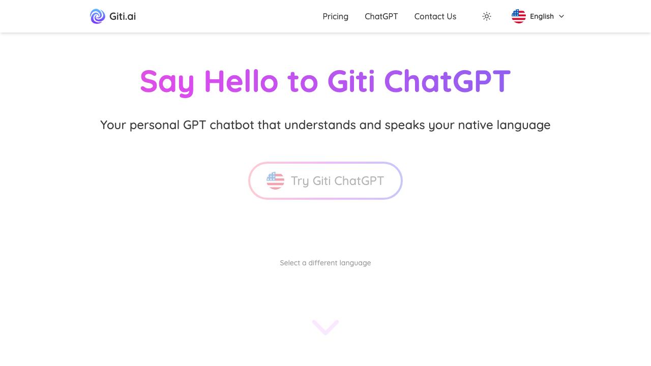 Giti.AI website screenshot