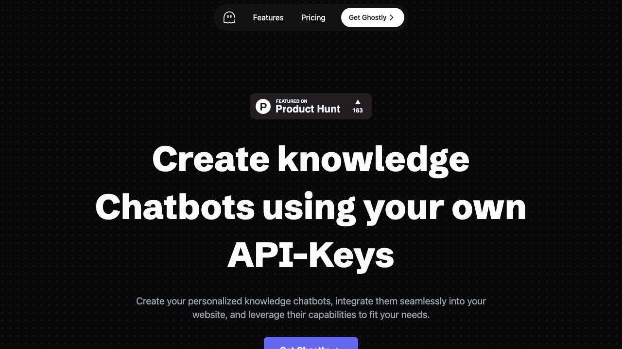 Ghostly Chat website screenshot