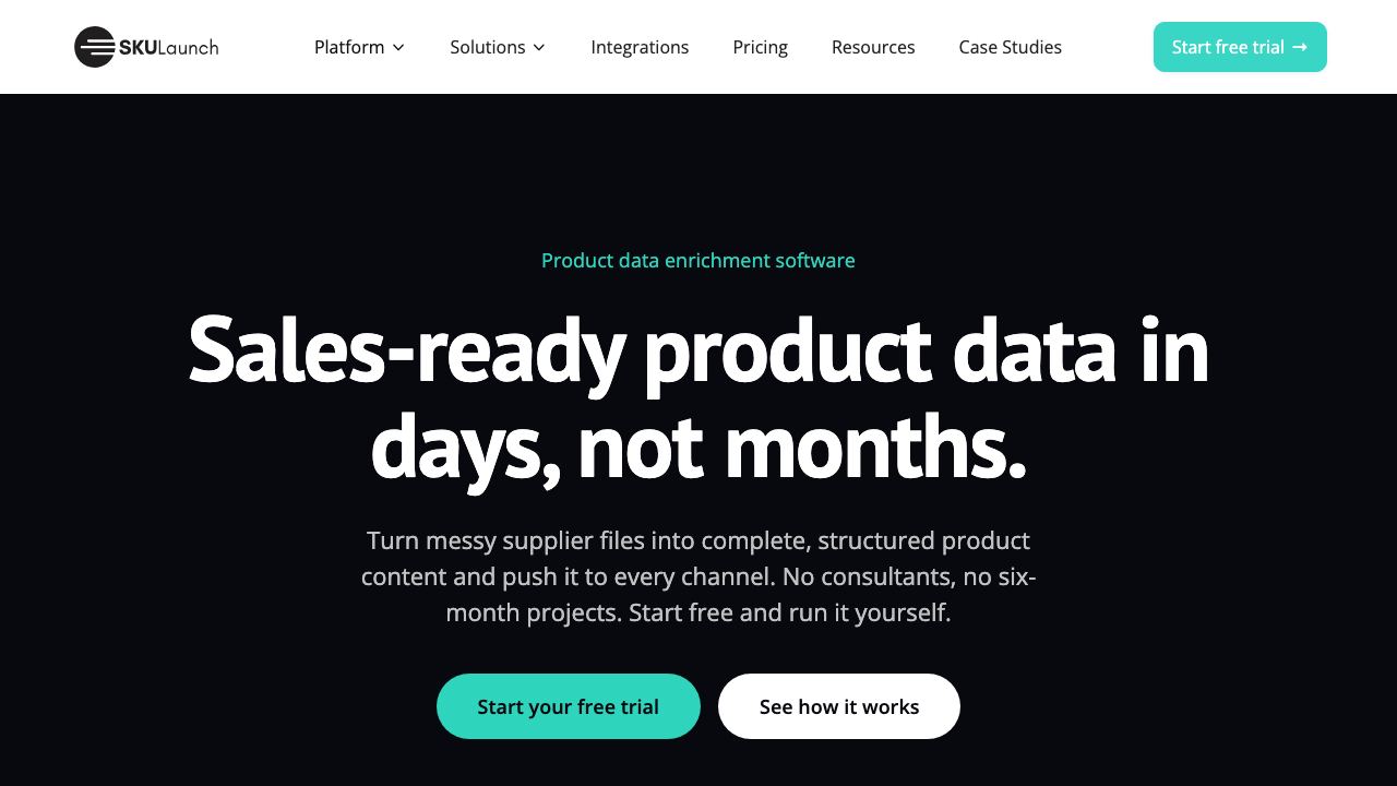 SKULaunch website screenshot