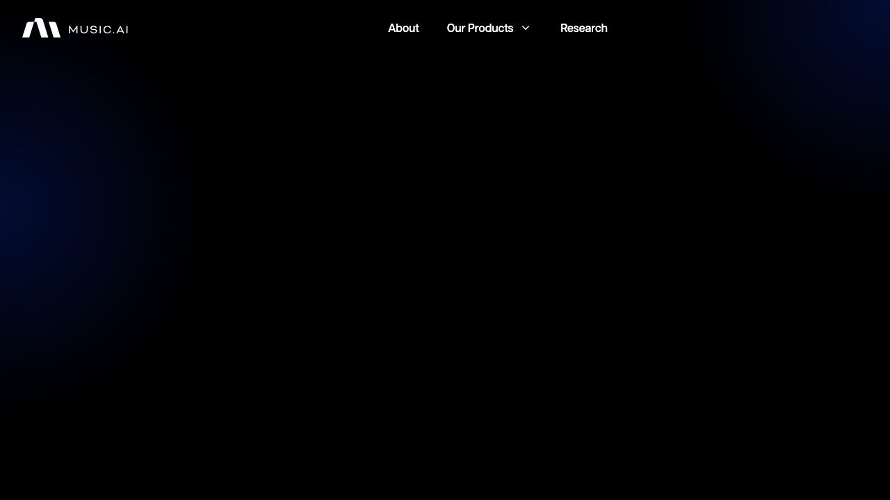 Music.AI website screenshot