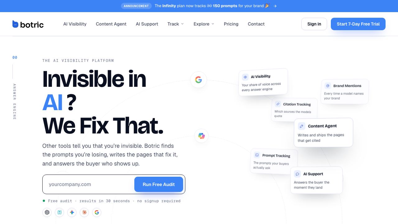 Botric AI 网站截图