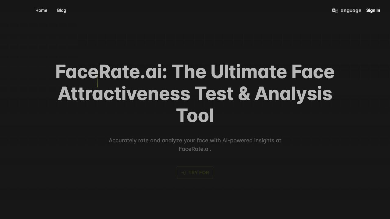 FaceRate.ai 网站截图