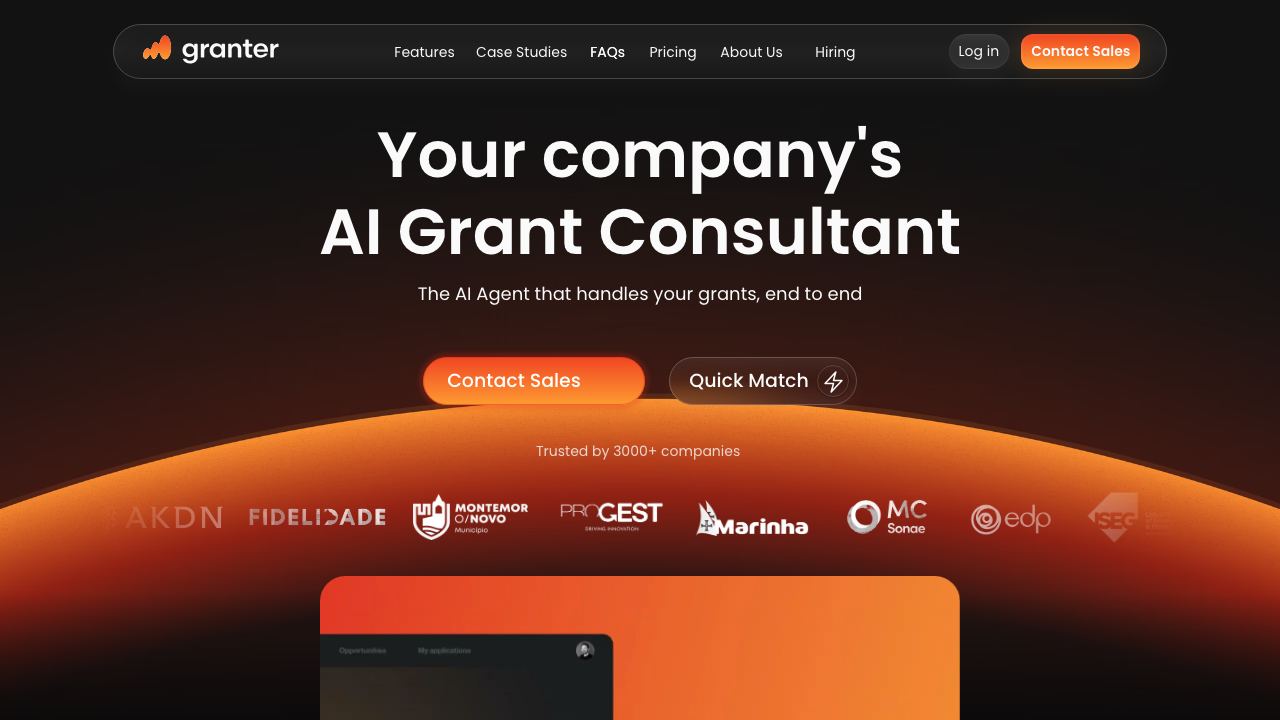 Granter.ai 网站截图