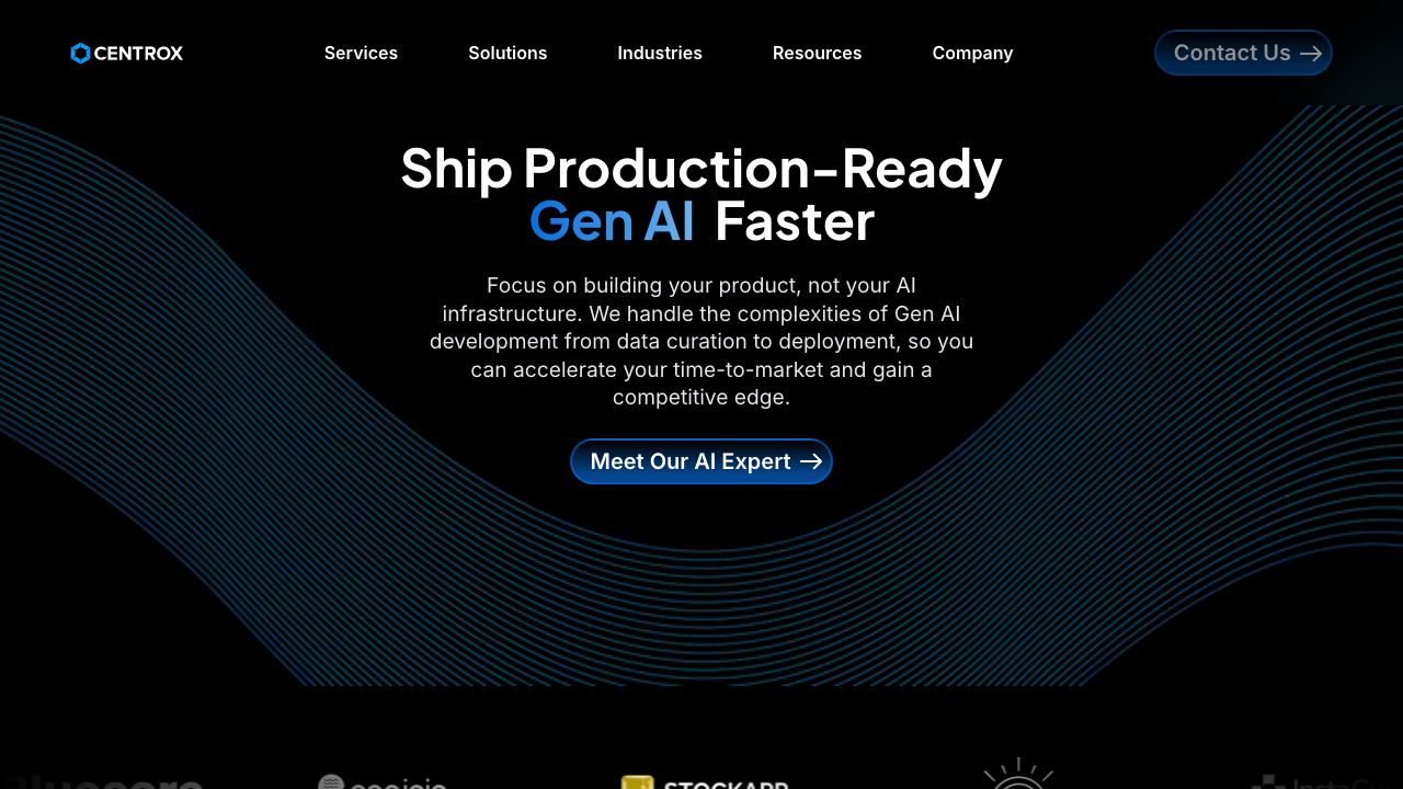Centrox AI 网站截图