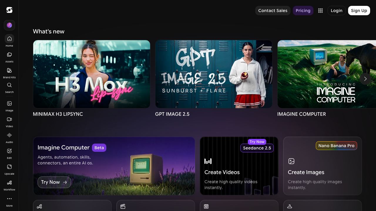 Imagine Ai Art Generator 网站截图